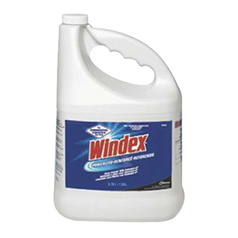 Windex® 90940 Glass Surface Cleaner, 4 gal Jug, Clear Blue 4/CA